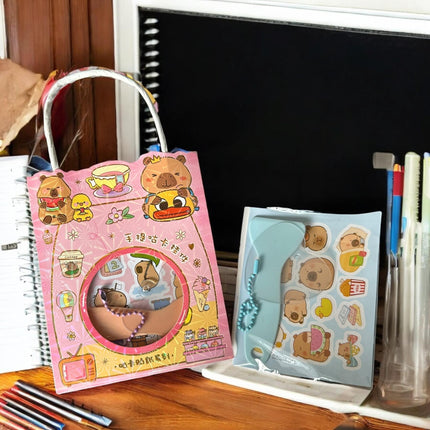 24 Bolsitas Stickers Capibaras con Llavero $6.5 c/u