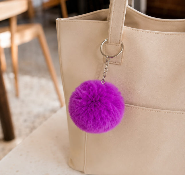 12 Llaveros PomPom Hermoso $6.9 c/u