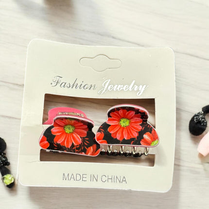 12 Dúos de Pincitas para cabello decoradas $5.5 c/u