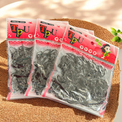 12 Bolsas de Ligas Latex para Cabello de colores $3.3 c/u