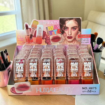 12 Labiales "Matte Color" Huxia $11 c/u