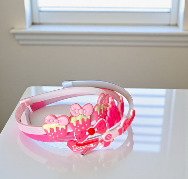 12 Diademas Barbie Figuras Hermosas $6 c/u