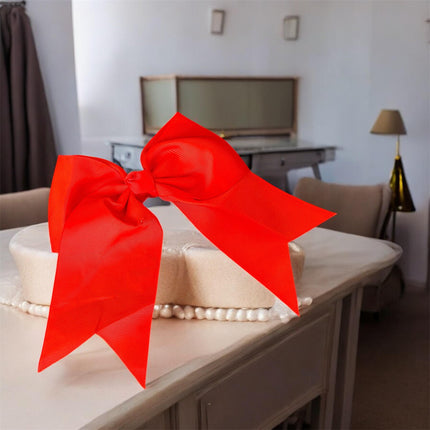 12 Moños Coquette Lisos Blanco/Azul/Rojo $7 c/u