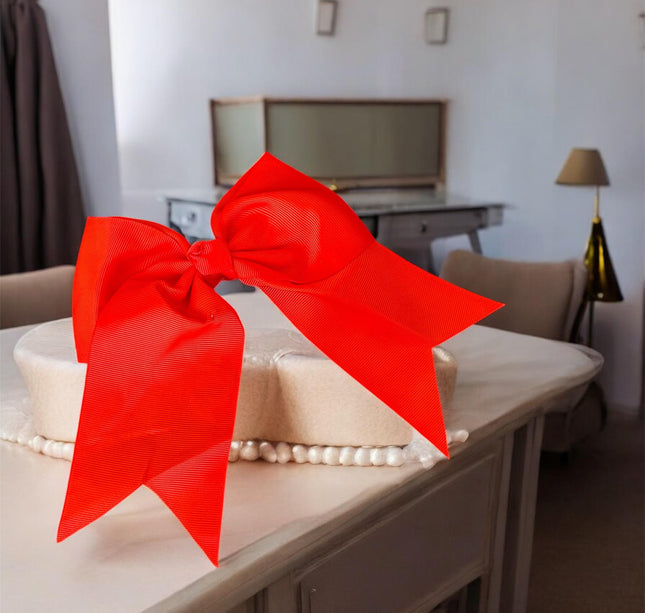 12 Moños Coquette Lisos Blanco/Azul/Rojo $7 c/u