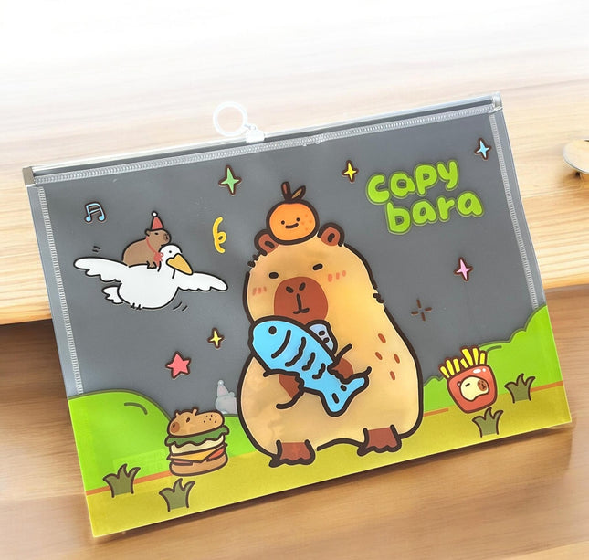 12 Folders Capibaras con Abre Facil $8.9 c/u