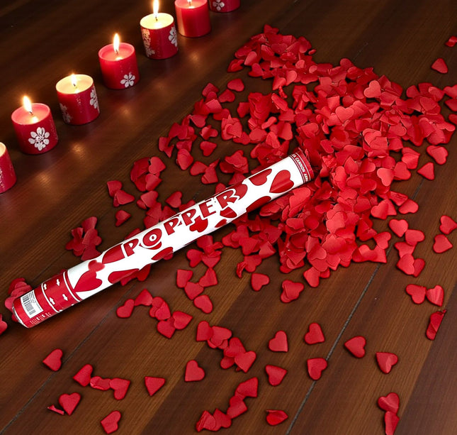 3 Bazuca Reventadora "San Valentin"  Corazones Mediana 48cm $33 c/u