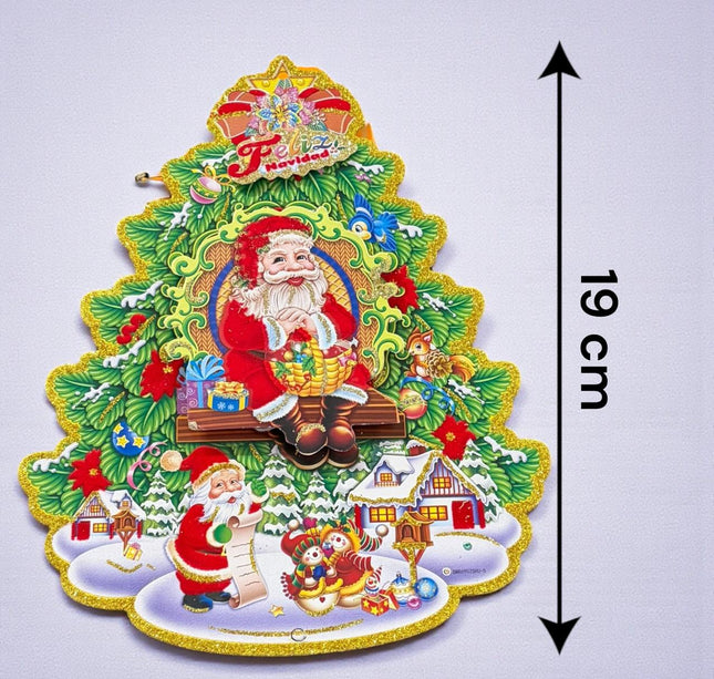 10 Santa decorativo colgante Navideño $6 c/u