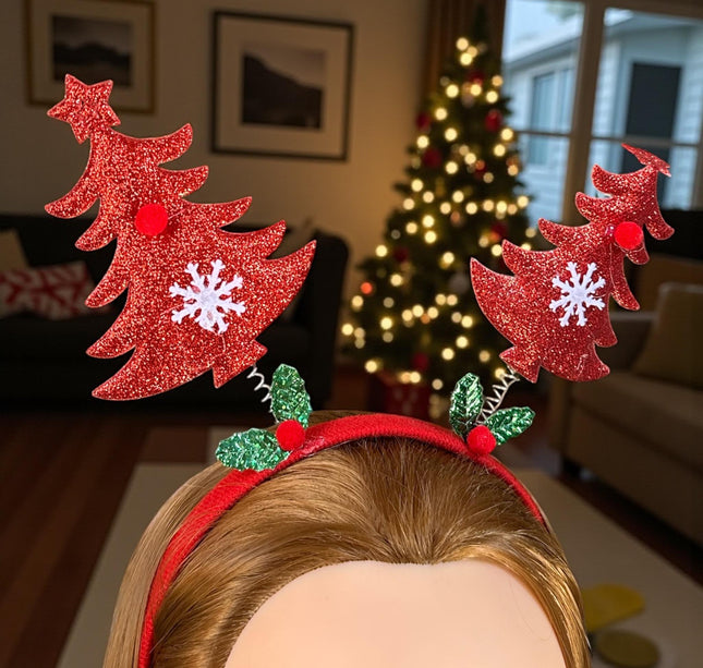 12 Diademas Navideñas con FIguras Movibles $15.63 c/u