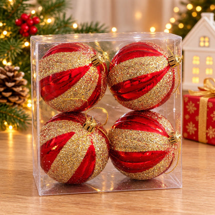 Exclusivo Tienda en linea 💥💎Set Esferas Navideñas Premium de 4 Piezas