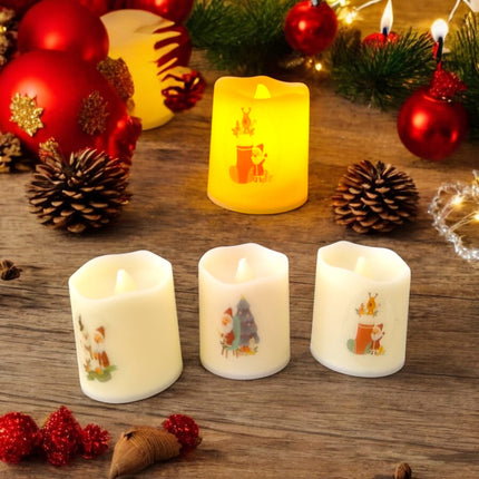 24 Velas de Luz Navideña $4.9 c/u