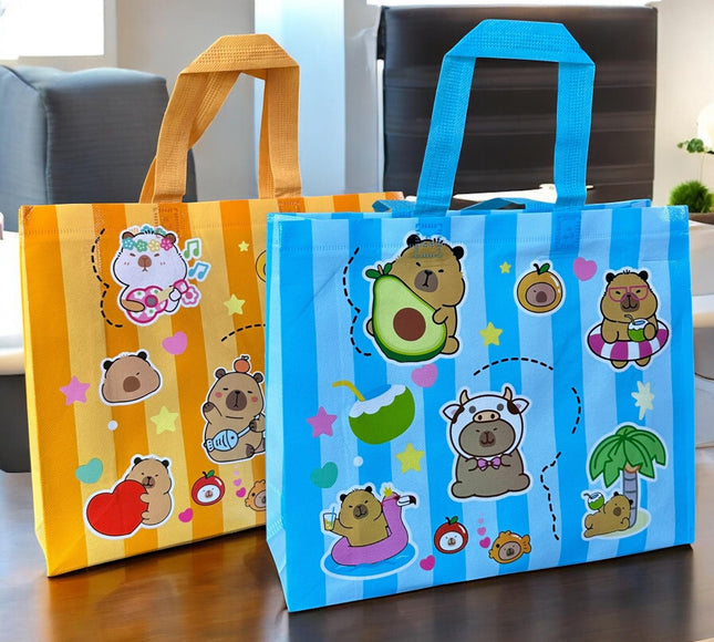 12 Bolsas Capibaras Medianas Rayadas 30cm*24cm*10cm $7.9 c/u
