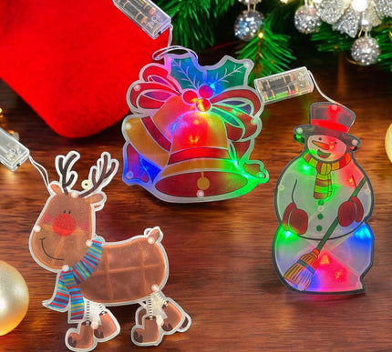 6 Adormos de Luz Navideño Pilas $39 c/u