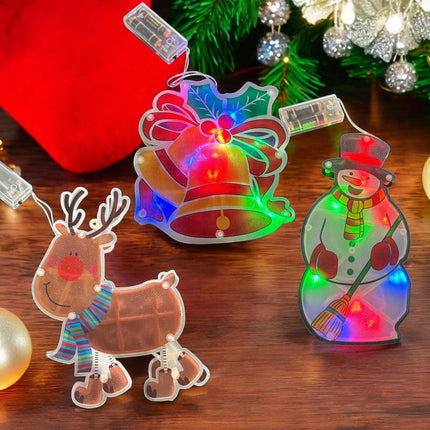 6 Adormos de Luz Navideño Pilas $39 c/u