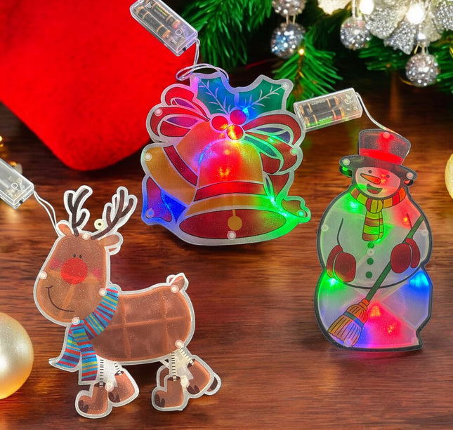 6 Adormos de Luz Navideño Pilas $39 c/u