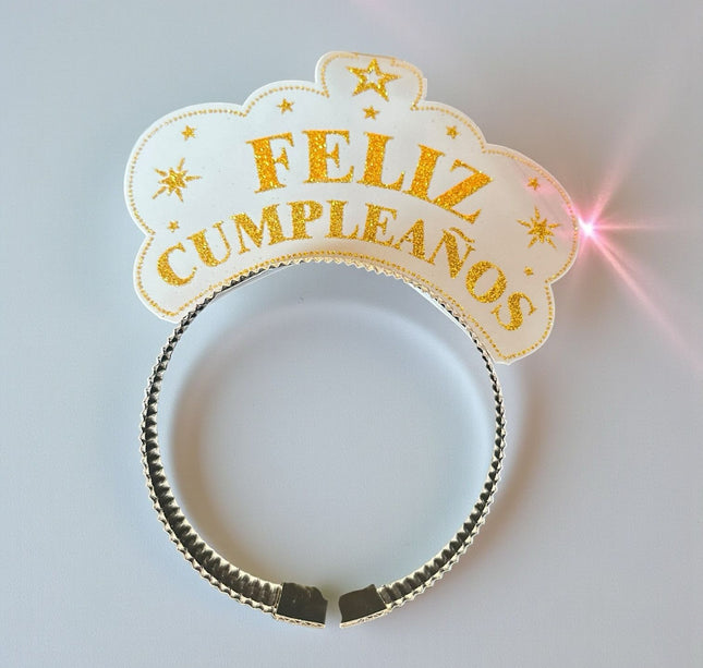 Paquete con 6 Diademas Feliz Cumpleaños