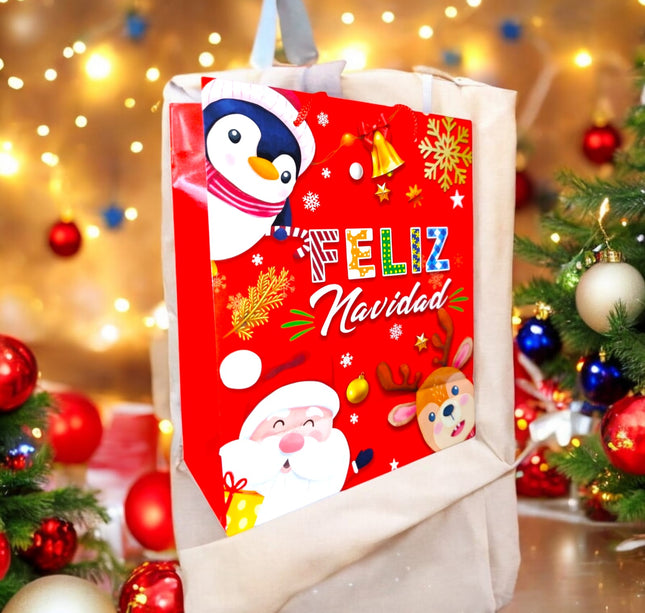 12 Bolsas de regalo Santa  $5.5 c/u