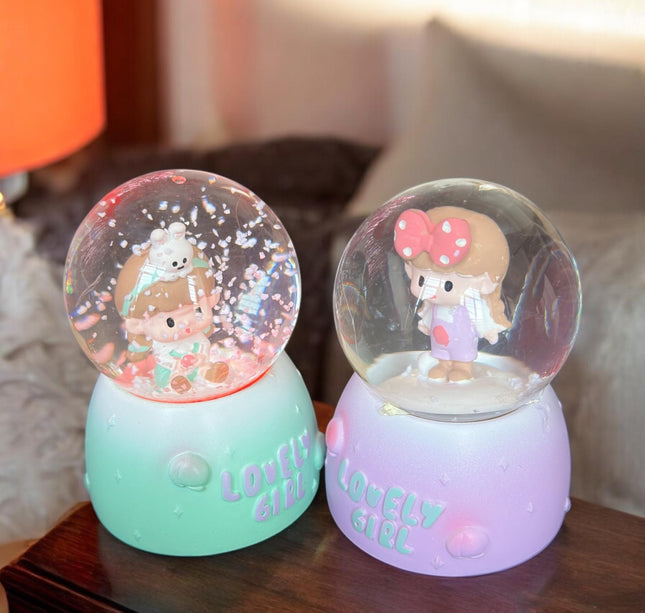 Bola de Cristal Mini Hermosa con Luz