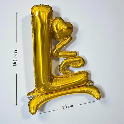 Globo "Love" Letras Doradas