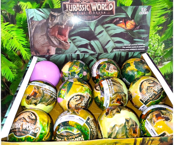6 Bolitas Sorpresa con Figuras de Dinosaurio $36 c/u