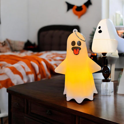 Fantasma Colgante con Luz Amarilla