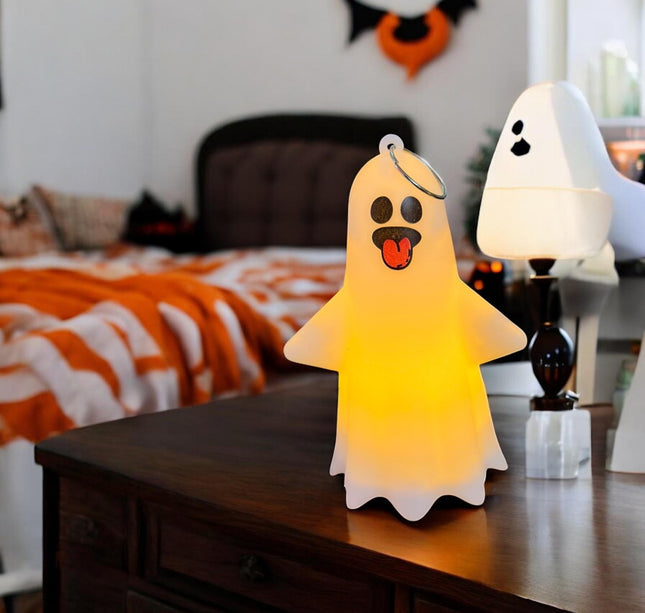 Fantasma Colgante con Luz Amarilla