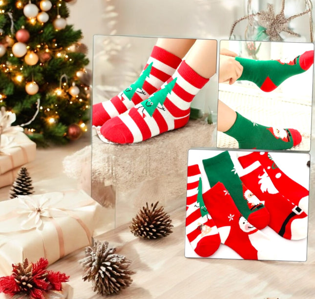 12 Calcetines Navideños $9.8 c/u