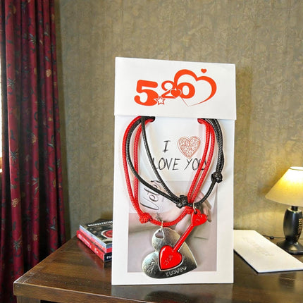 12 Pulseras Parejas Corazon con Flecha $13.7 c/u