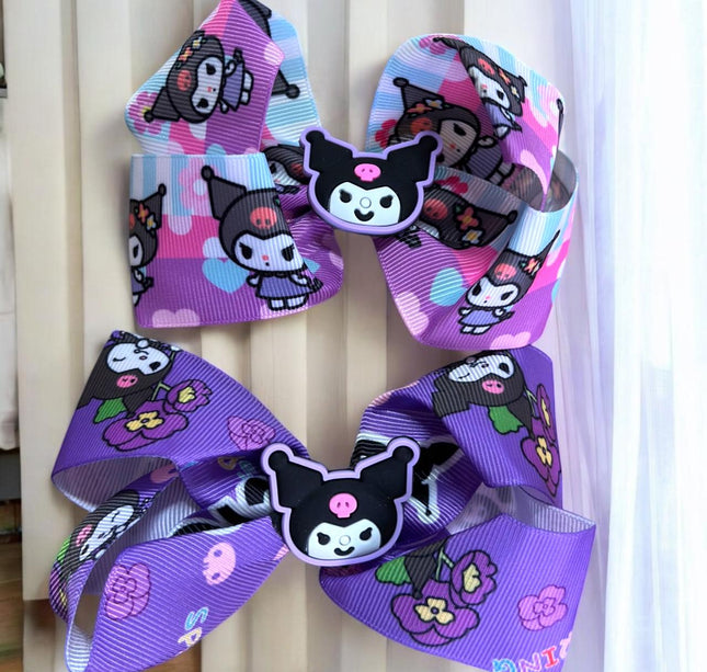 12 Moños Sanrio Dobles con Carita Hermosa $6.9 c/u