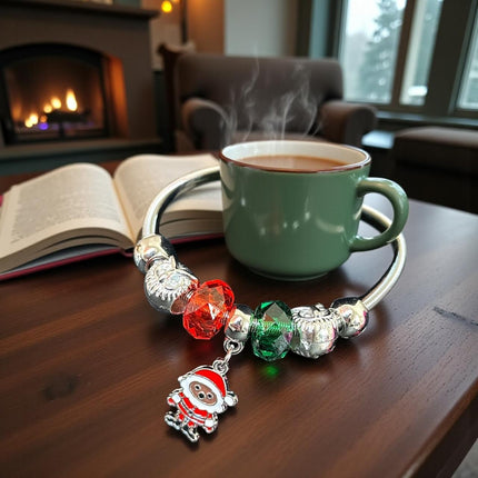 12 Pulseras Pandora Navideña Plateada $7.5 c/u