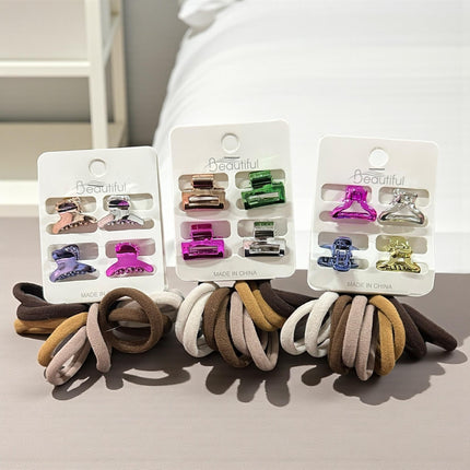 12 Sets Donas Colores y Pincitas para cabello $13 c/u