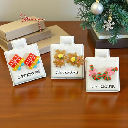 36 Aretes Navideños figura 3D $4.14 c/u