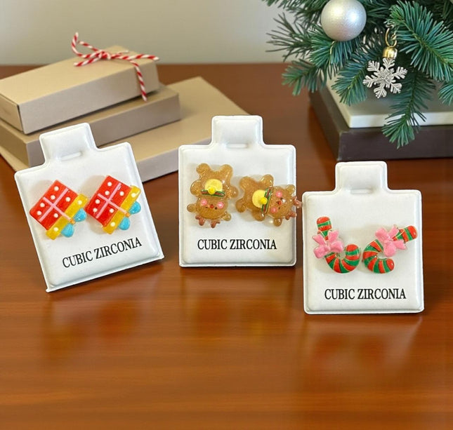 36 Aretes Navideños figura 3D $4.14 c/u