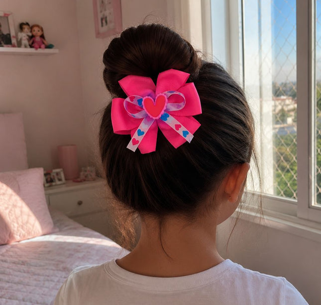 12 Moños Con Luz Corazones D $9.75 c/u