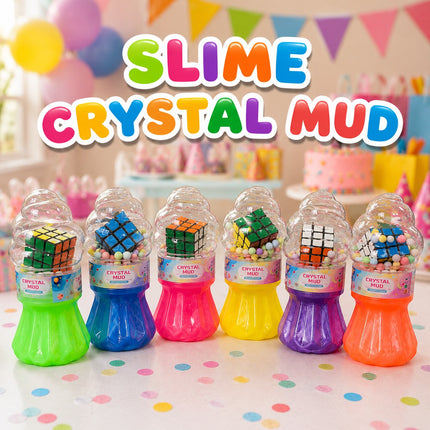 6 Slime de Colores con Cubo Rubik $22 c/u