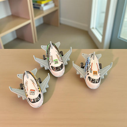 Set Juguetes 4 Carros y 3 Aviones Friccion