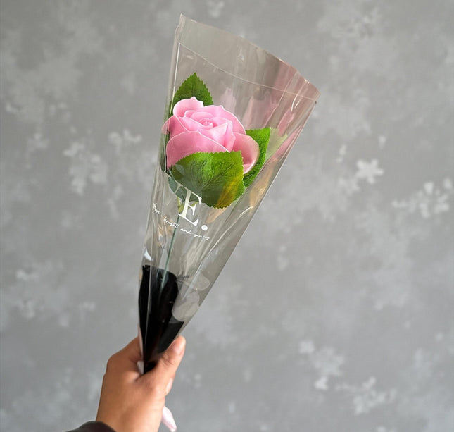 10 Rosa Individual Envuelta Regalo $13 c/u