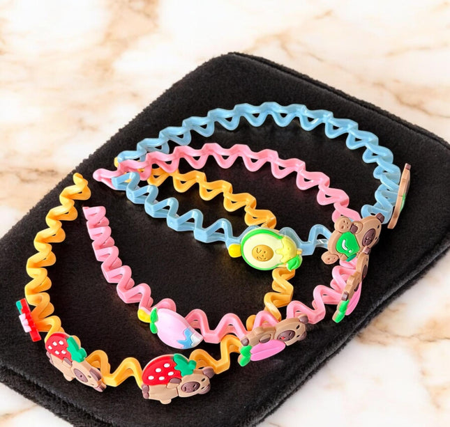 12 Diademas Capibaras Relieve $9 c/u