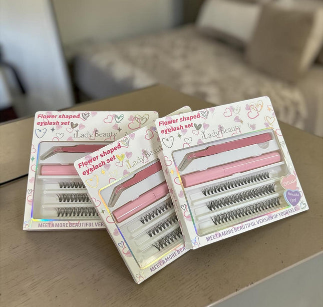 3 Sets Extenciones de Pestañas con Pagamento y Pinzas $49 c/u