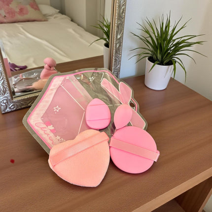 12 Sets Esponjas de Colores para Maquillaje DIferentes Tamaños $8.9 c/u