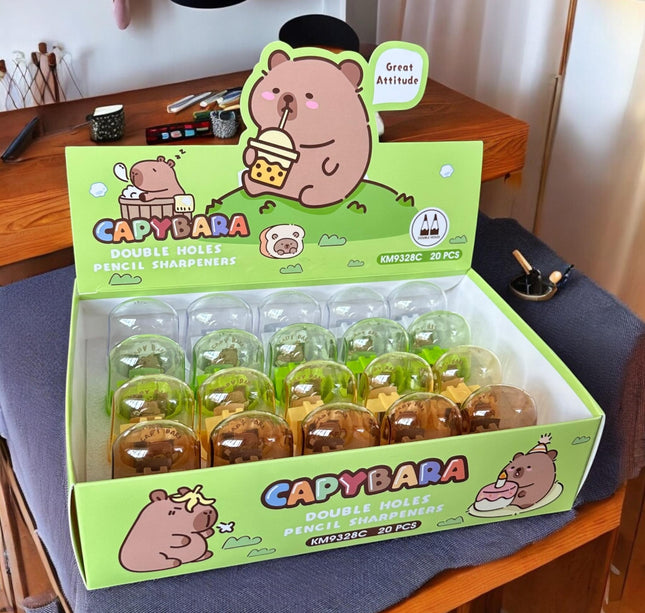 20 Sacapuntas Capibaras Dos Tamaños $8.55 c/u