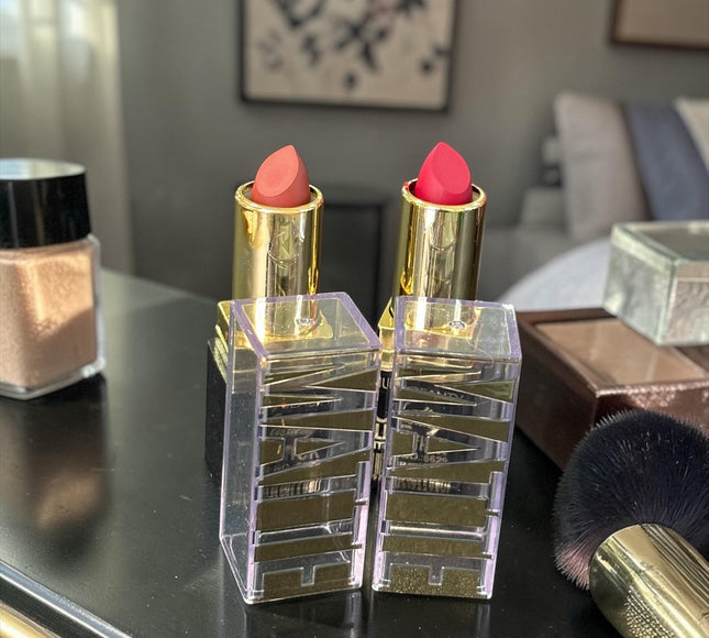 12 Labiales Matte Dorados Huxia $11 c/u