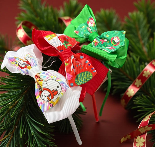 12 Diademas Navideñas Felicidad $5.85 c/u