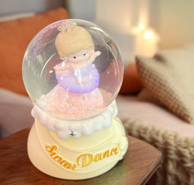 Bola de Cristal Mini Bailarina con Luz
