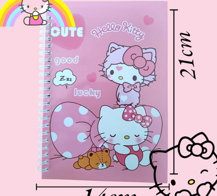 12 Libretas Kitty espiral $15 c/u