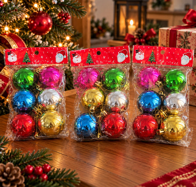 Exclusivo Tienda en linea 💥💎 3 Set de 6 Esferas Navideñas Colores $7.8 c/u