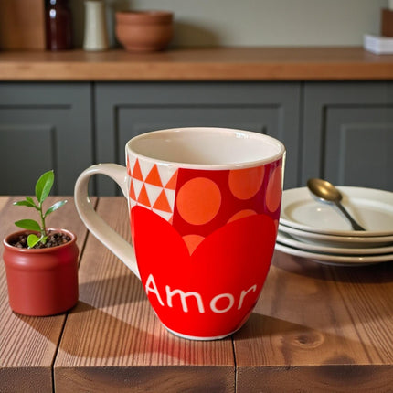 3 Taza Ceramica Amor Corazones $29 c/u