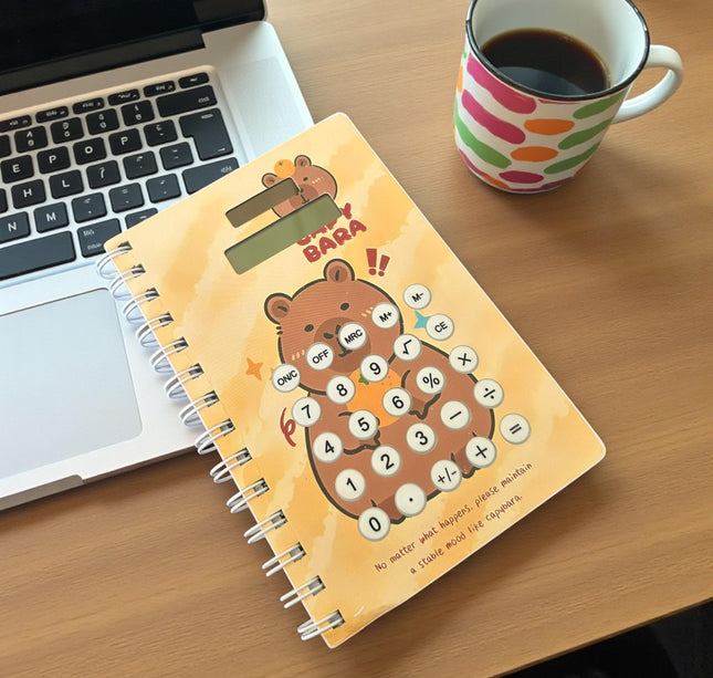 3 Libreta Capibara con Calculadora $75 c/u