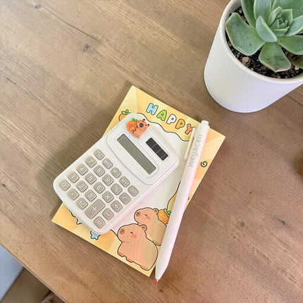 3 Calculadora con Lapicero de Colores $32 c/u