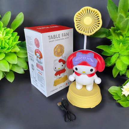 Ventilador ajustable MyMelody con sacapuntas