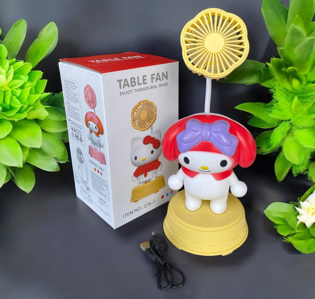 Ventilador ajustable MyMelody con sacapuntas